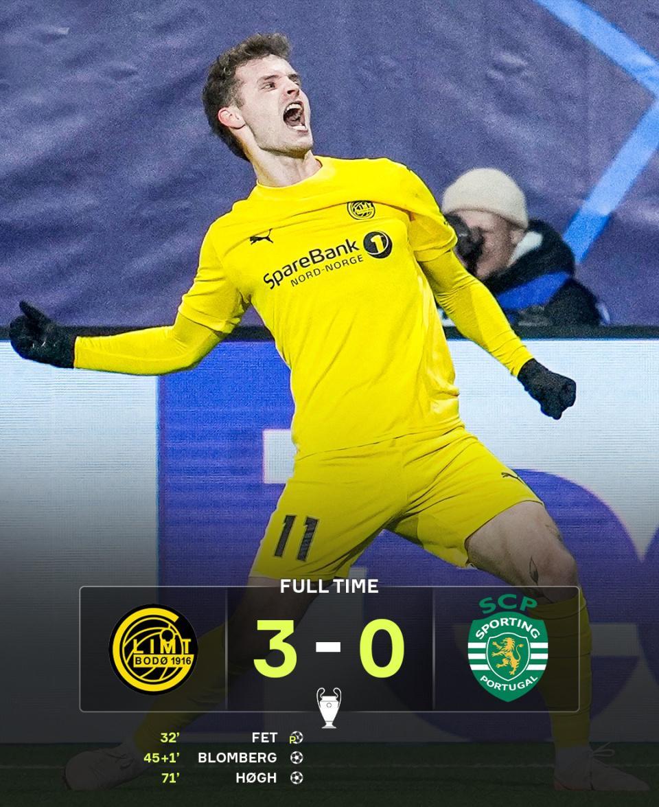 开云体育下载-一场3-0！让欧冠大黑马再创奇迹：博德闪耀3-0，双杀国米击败曼城